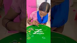 Practice Zardosi Stitches in Aari Needle is very Important Online Aari Classes for Beginners #shorts