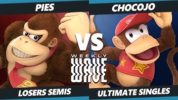 Weekly Wave 29 Losers Semis - Pies (Donkey Kong, Byleth) Vs. Chocojo (Diddy Kong) SSBU Ultimate