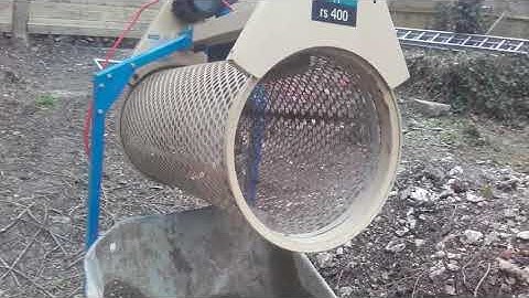 Scheppach RS400 electric rotary soil sand rubble sieve for Hire or sale London CR postcode