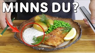 Skolans Panerade Fisk med Kall dillsås!