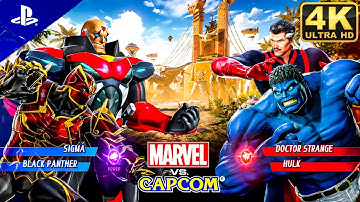 Marvel vs Capcom Infinite | Sigma & Black Panther vs Hulk & Doctor Strange | PS5 4K #marvelvscapcom