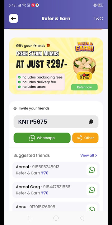 New free food app Magicpin Refer code KNTP5675 #shorts #viral #refer #magicpin #food #free #app
