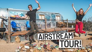 RENOVATED DESERT AIRSTREAM TOUR! Featuring DJI Osmo Mobile 2 (Tiny House)