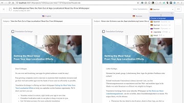 Translating VerticalResponse email campaigns using Translation Exchange