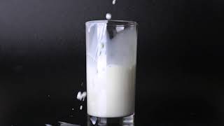 pouring milk in glass against black background 500 fps super slow motion video SjlasaGG