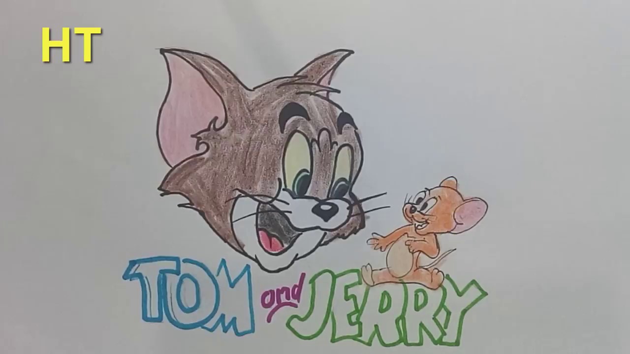 Tom Cat Jerry Mouse Tom And Jerry Wall Decal Drawing - Color Tom And Jerry  Drawing, HD Png Download - 1025x1000 PNG - DLF.PT