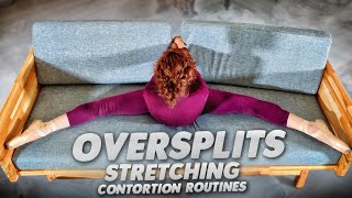 Oversplits Stretching. Contortion Routines. Flexible Ballerina. Flexshow