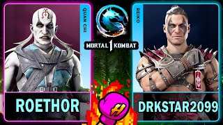 MK1 Roethor (QUAN CHI) VS DRKSTAR2099 (REIKO)🥊Mortal Kombat 1🥊4K 60ᶠᵖˢ