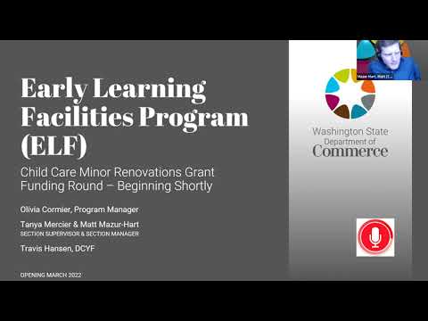 Early Learning Facilities - Child Care Minor Renovations Grant (English)