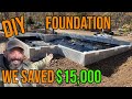 Diy foundation installation diy homestead home house