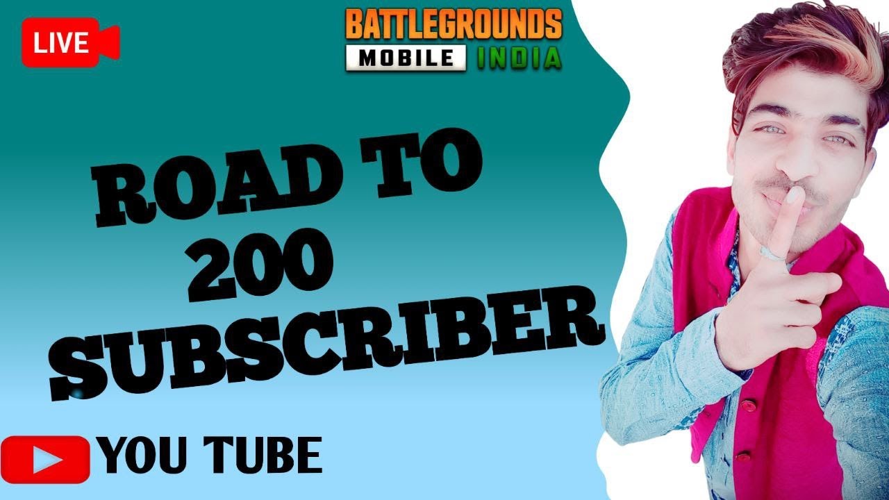 ROAD TO 200 SUBSCRIBERS GUYS #BGMILIVE - YouTube