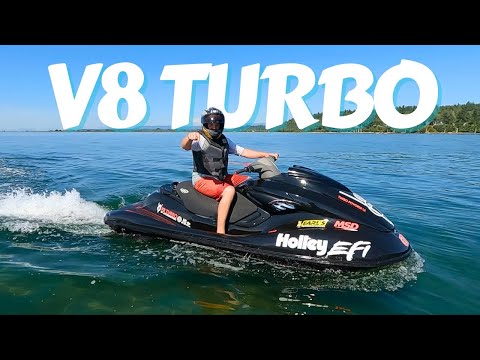 v8 turbo jetski first ride