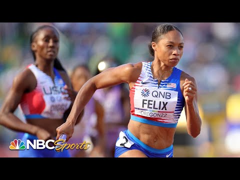 Allyson Felix RETURNS to help lead USA into 4x400 relay finals at Worlds | NBC Sports