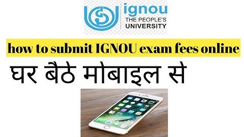 IGNOU June Exam Fees कैसे भरें || IGNOU Exam Fees Submit online 2020 || IGNOU Exam Form Kaise bhare