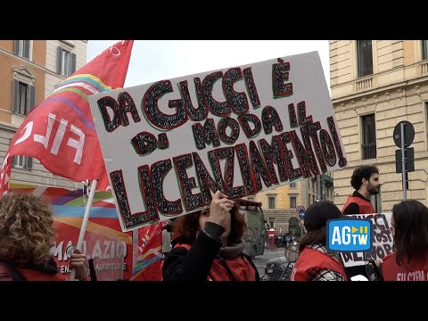 Roma, sciopero dipendenti Gucci: «No al trasferimento a Milano, da azienda condizioni improponibili»