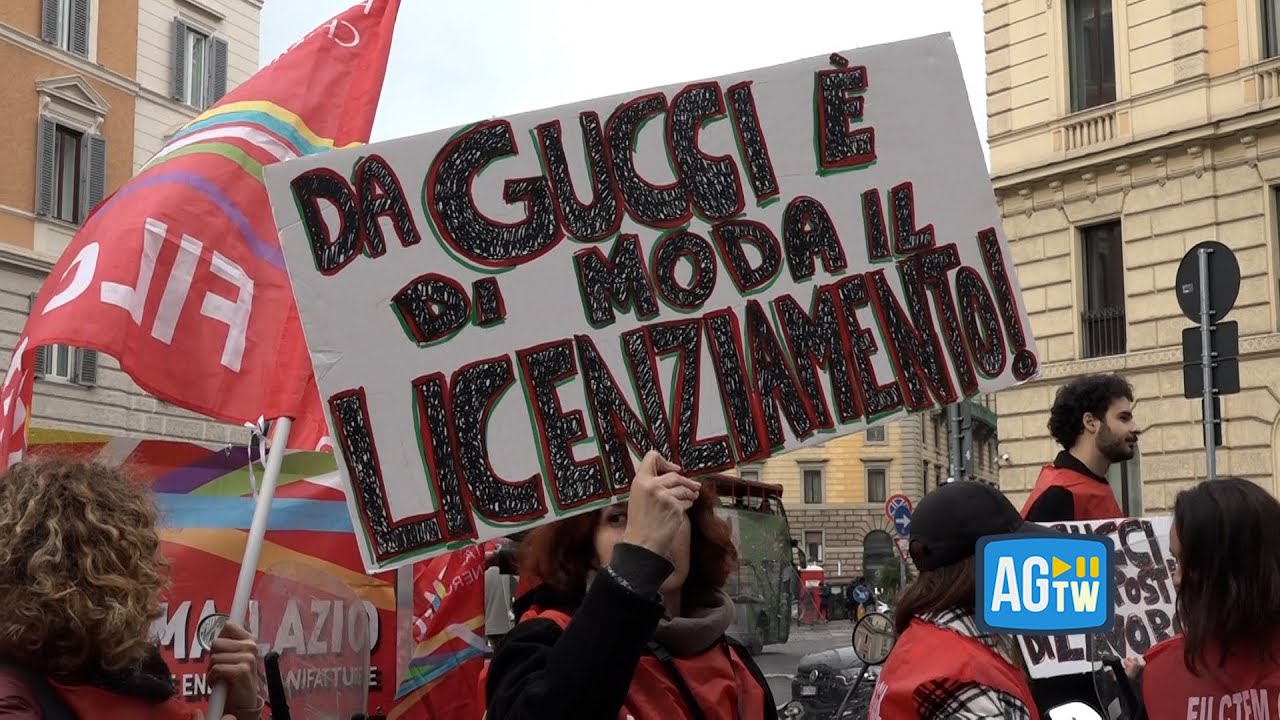 Ιταλία: Κινητοποιήσεις στον οίκο Gucci - Εργαζόμενοι διαμαρτύρονται για τη  μεταφορά του τμήματος design