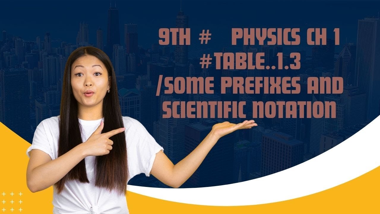 9th # Physics Ch 1 # Table..1.3// Some Prefixes And Scientific Notation ...