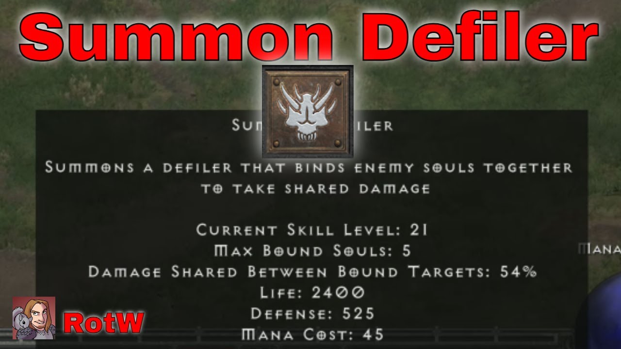 D2R Skills & Abilities - Summon Defiler (Warlock Demon Tree){RotW}