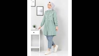 Cotton Kurti With Jeans And Hijab Combo Design