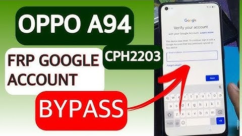 Oppo A94 (Frp) Google Lock Bypass Without pc Android 13 (Colours 13)