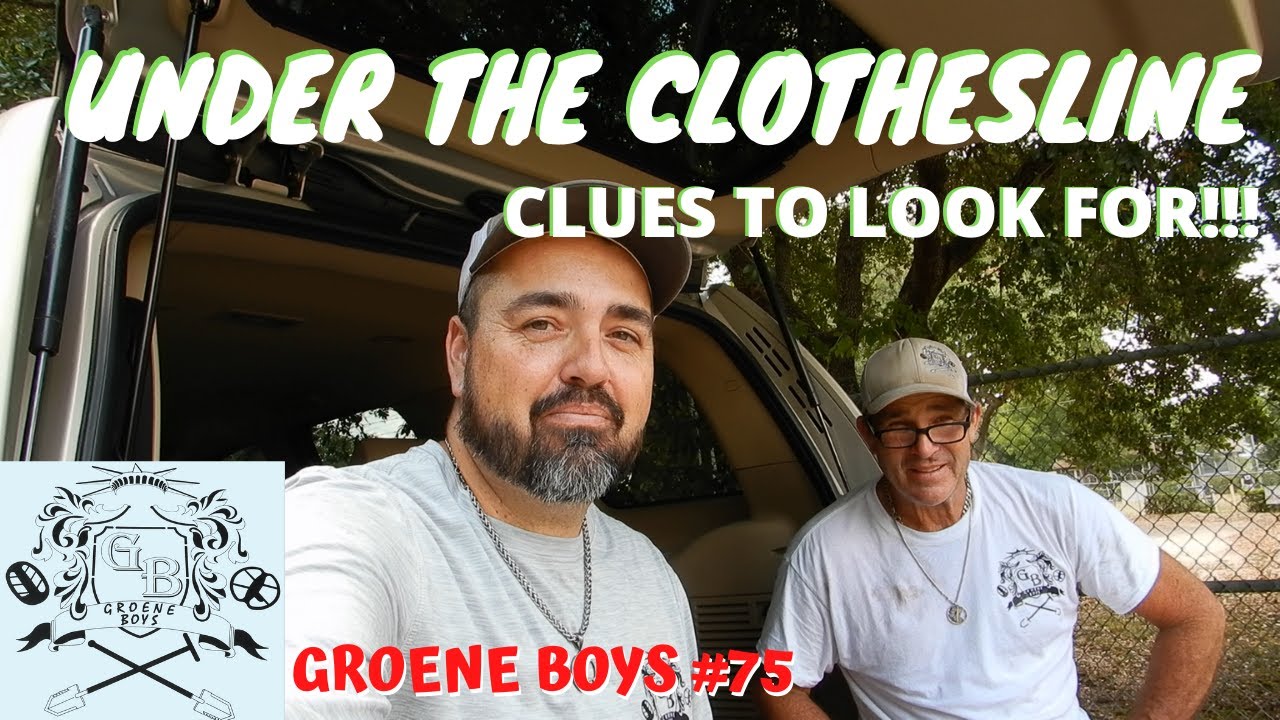 Metal Detecting Under The Clothesline for Old Coins, Clues To Look For