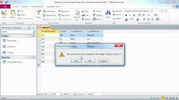 Microsoft Access 2010 Tutorial: Create a Select Query in Design View | K Alliance