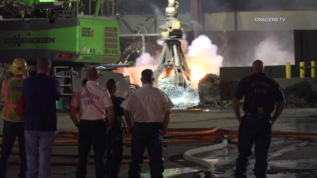 Fire at Recycling Center