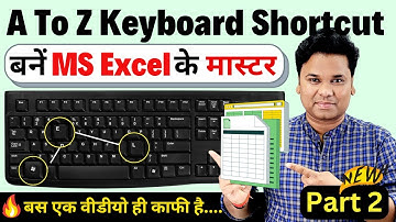 OMG 🔥71+ Excel Keyboard Shortcuts | A To Z All Keyboard Shortcut For MS Excel Power User