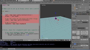 Blender 2 6 Tutorial   Python Game Engine Programming   Part 1