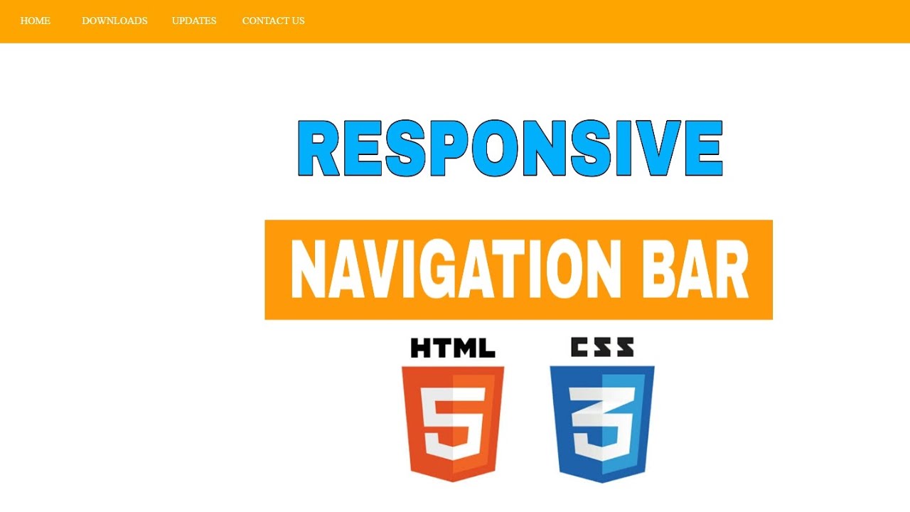 How to make navigation bar in html and css. - YouTube