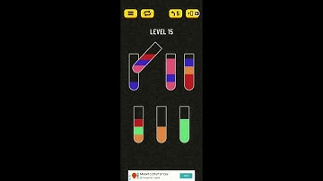 Water Sort Puzzle - level 15 walkthrough