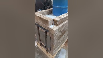 batch box rocket heater build. 6 inch riser video #3