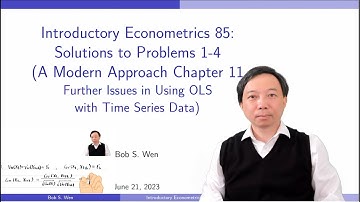 Solutions to Problems 1-4  (Chapter 11) A Modern Approach | Introductory Econometrics 85