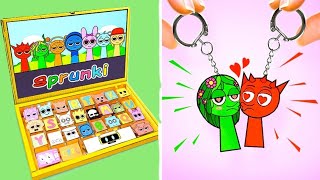Who’s the Perfect Match? 💌🧲 | Sprunki Couple Blind Box + DIY Magnet Keychains