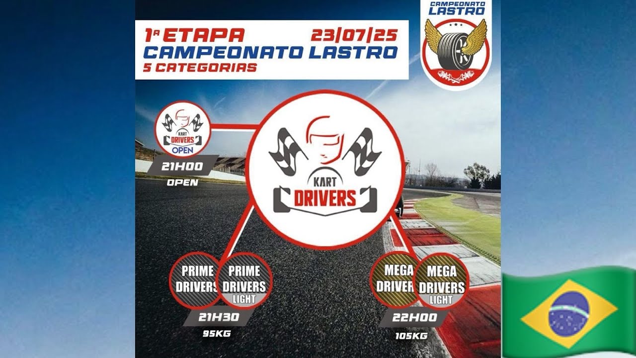 Ao Vivo - Kart Drivers - 23/07/2025