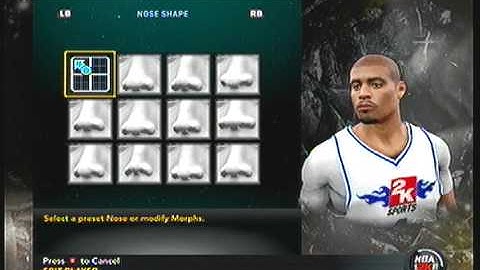 NBA 2K11 How To Create J Cole