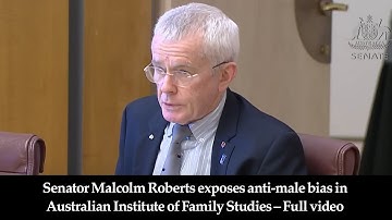 Senator Malcolm Roberts onthult feministische vooringenomenheid bij het Australian Institute of F...