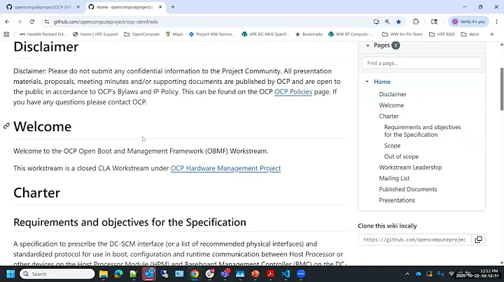 OCP Server - DC-MHS - PnP Workstream call (Oct 23, 2025)