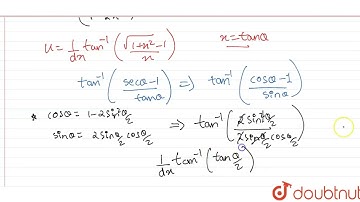 Find the derivative of tan^(-1) (sqrt(1 + x^(2)) - 1)/( x) with respectto tan^(-1) ( 2 x sqrt( 1...