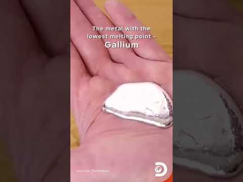 Video: Het gallium die laagste smeltpunt?