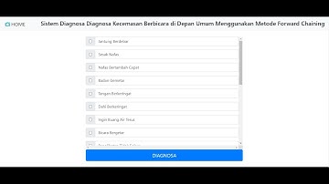 Sistem Pakar Mengdiagnosa Gangguan Kecemasan