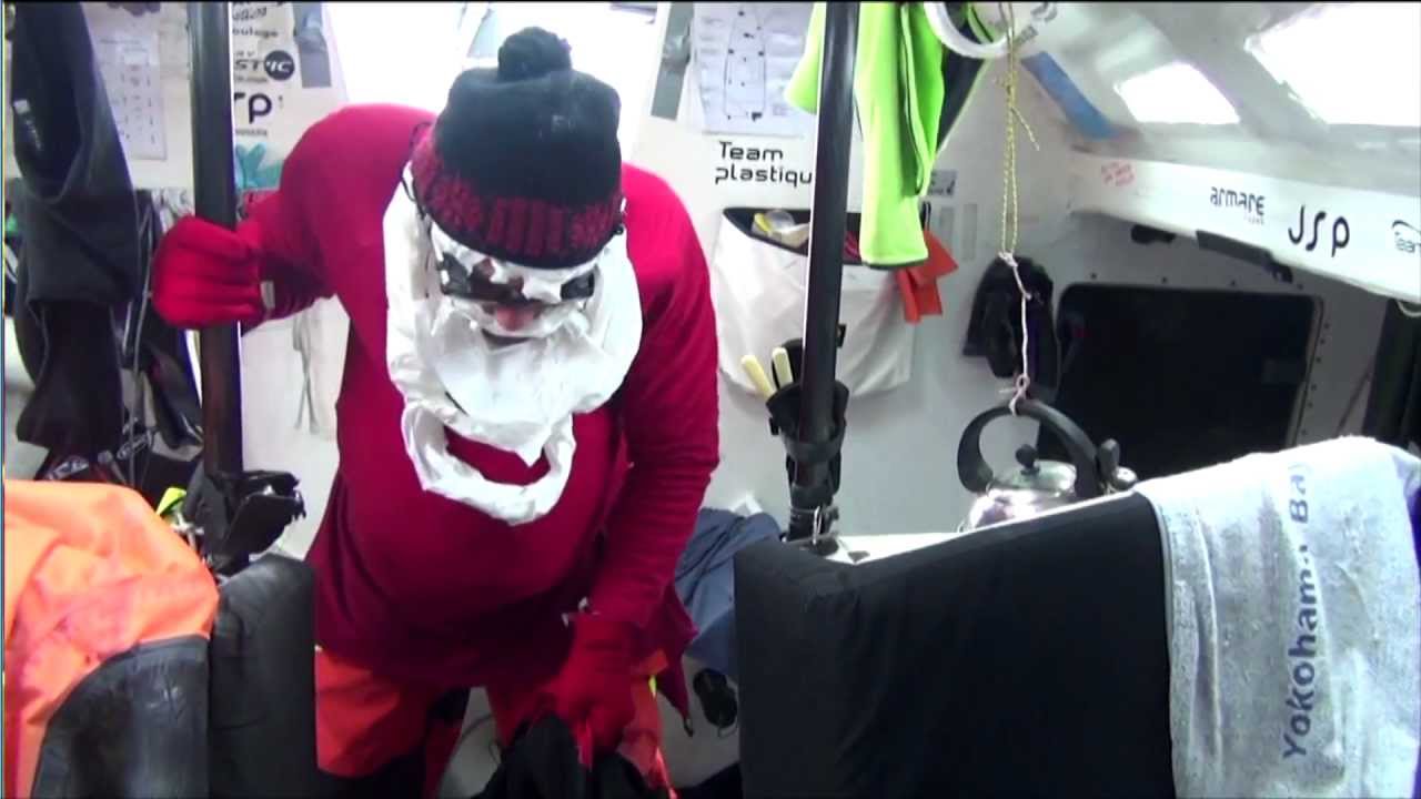 La quotidienne du Vendée Globe 2012 - Vendée Globe- Jour 45 - Noël à bord des bateaux du Vendée Glob