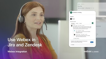 Use Webex directly in Jira and Zendesk  |  Webex Integration