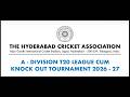 HCA LEAGUE 2026-27 - A DIVISION : GEMINI FRIENDS v/s MARREDPALLY CLOTS (DR.NK RAO NFC)