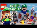 LEGO Mario 2022 Luigi's Mansion Complete Playset! Entryway Lab and Poltergust Expansion