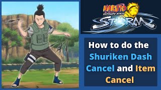 Naruto Storm 1 Tutorial/Guide - How to do the Shuriken Dash Cancel and Item Dash Cancel Techniques screenshot 5