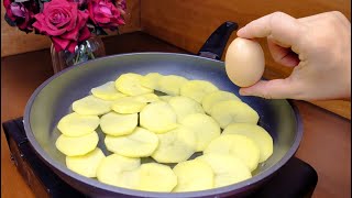 Only a few ingredients! Just add 2 eggs to potatoes. It's so delicious! Easy breakfast