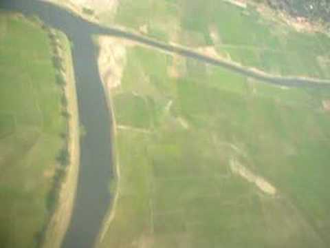 View of the coxs bazar airport area from GMG airlines flight.