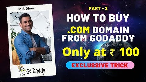 [2020] How to buy .com domain at Rs 100 from GoDaddy [Part 2] | Indian Tech Helper