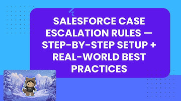 Salesforce Case Escalation Rules — Step-by-Step Setup + Real-World Best Practices